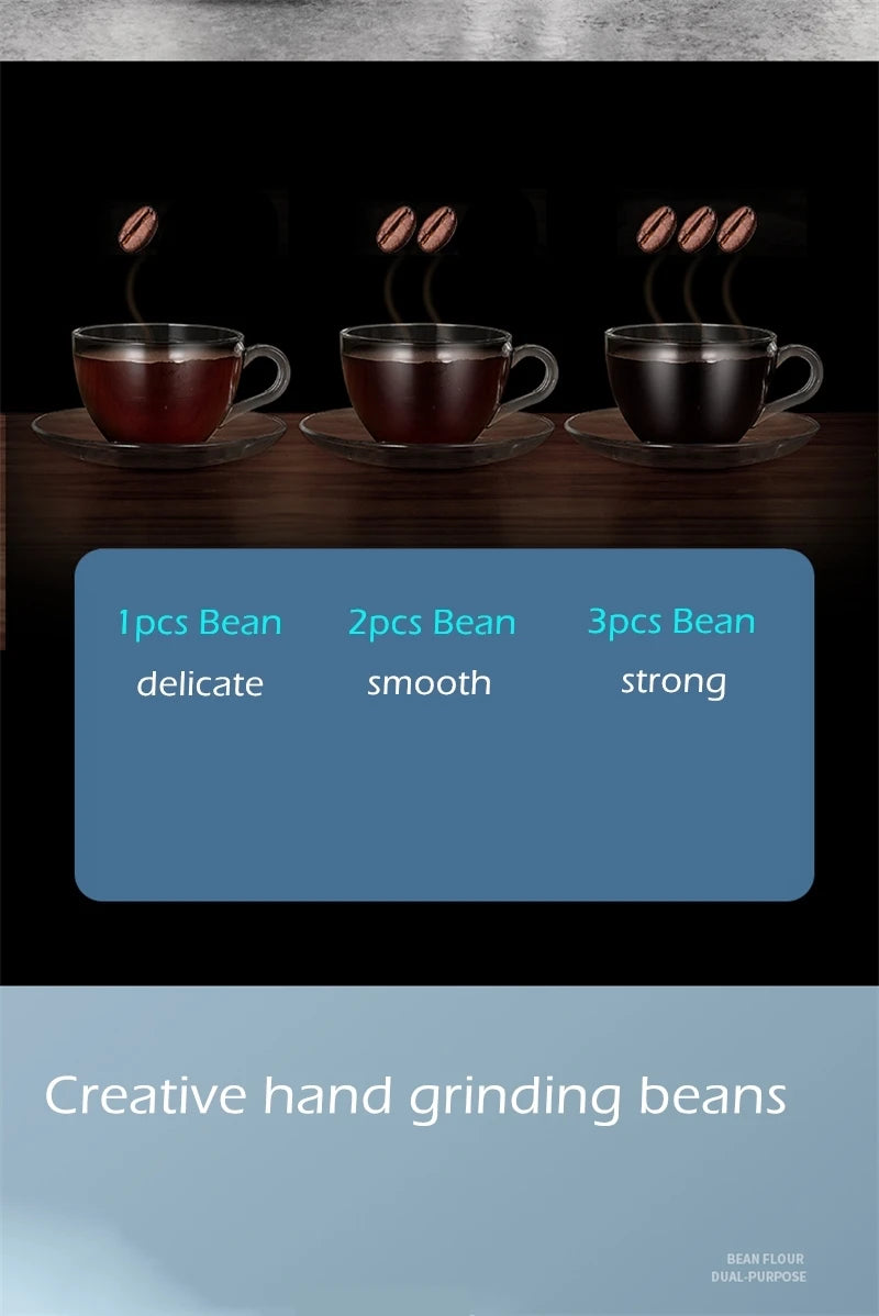 Fully automatic American coffee machine,Coffee beans or powder can be used,Electric grinding drip coffee machine 2-in-1