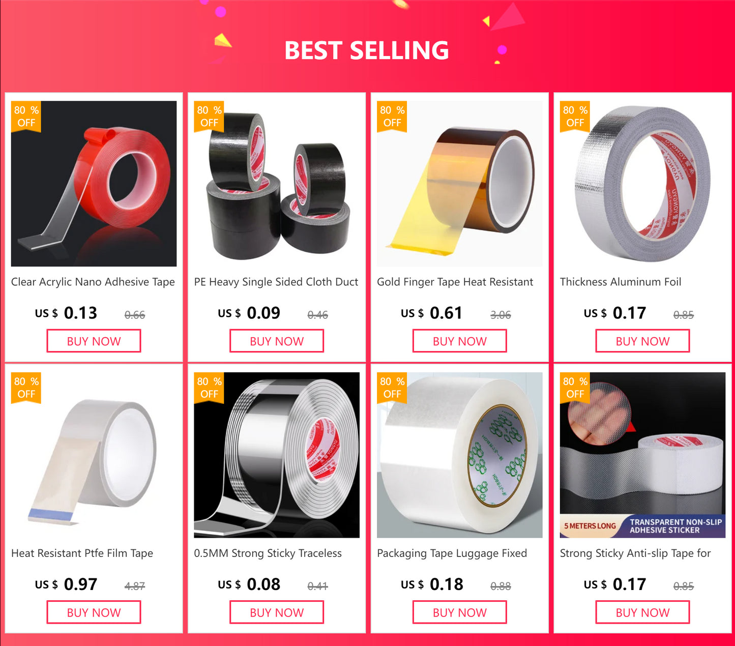 EVA Foam Tape Self-adhesive Shockproof Moisture Proof Preservative Single Sided Tape Seal Friction Protection Foam Adhesive Tape