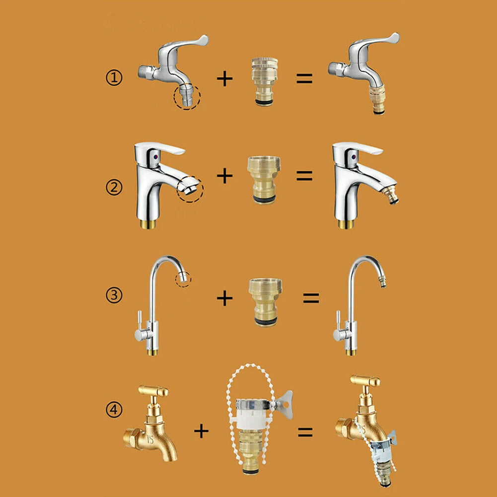 15-23mm Universal Hose Tap Adapters Faucet Tap Connector Garden Water Hose Pipe Fitting Faucet Adapter Watering Garden Tools