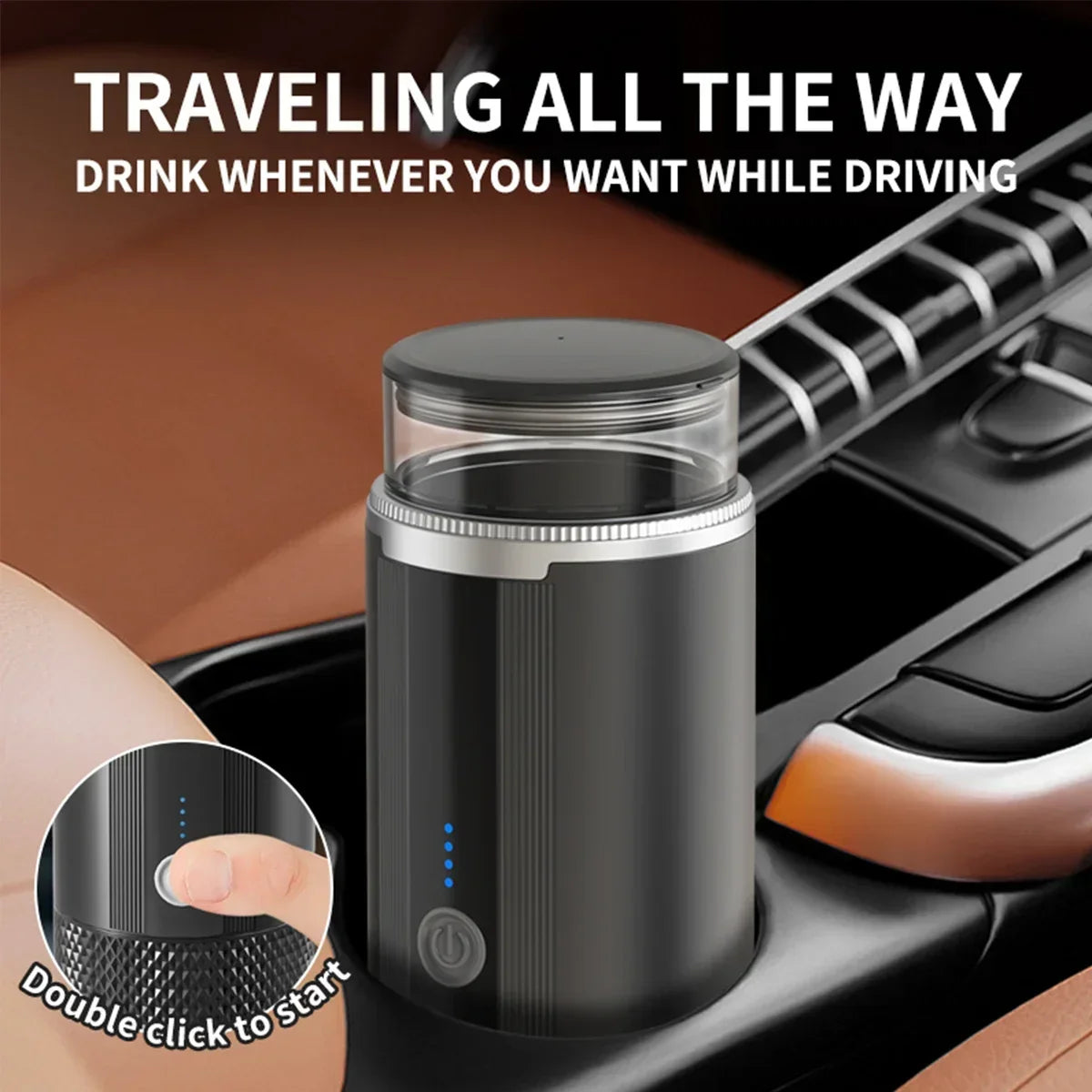Coffee Maker Electric Capsule Grinding Coffee Brewer Portable Coffee Maker Suitable for Ground Coffee and Coffee Capsules