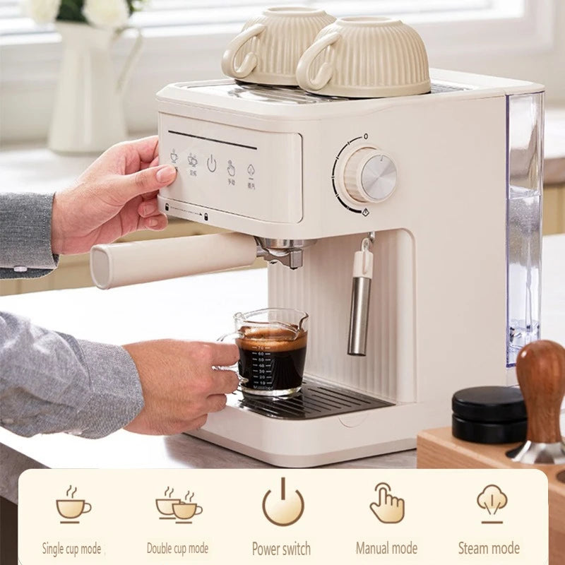 Electric Italian Coffee Machines Professional Espresso Coffee Maker Semi Automatic milk frother Cappuccino Latte Espresso maker