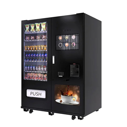 Automatic Coffee Vending Machine MDB System Integrated Drink & Snack Commercial Use Built-in Grinder Touchscreen Office/Retail